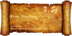 Kren Szelina névjegykártya